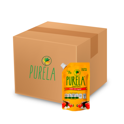 Caja de Aceite Purela Doy Pack 750 ml