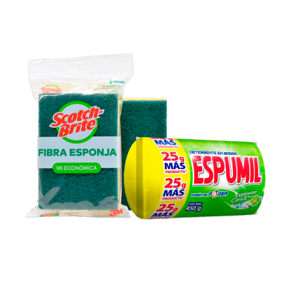 Espumil + Esponja doble uso